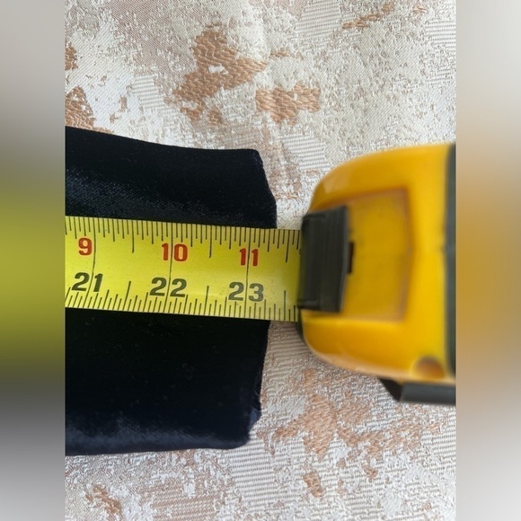 ELLIE TAHARI MIDNIGHT VELVET BLUE WITH LEATHER COLLAR BLAZER SIZE XS - Picture 10 of 16